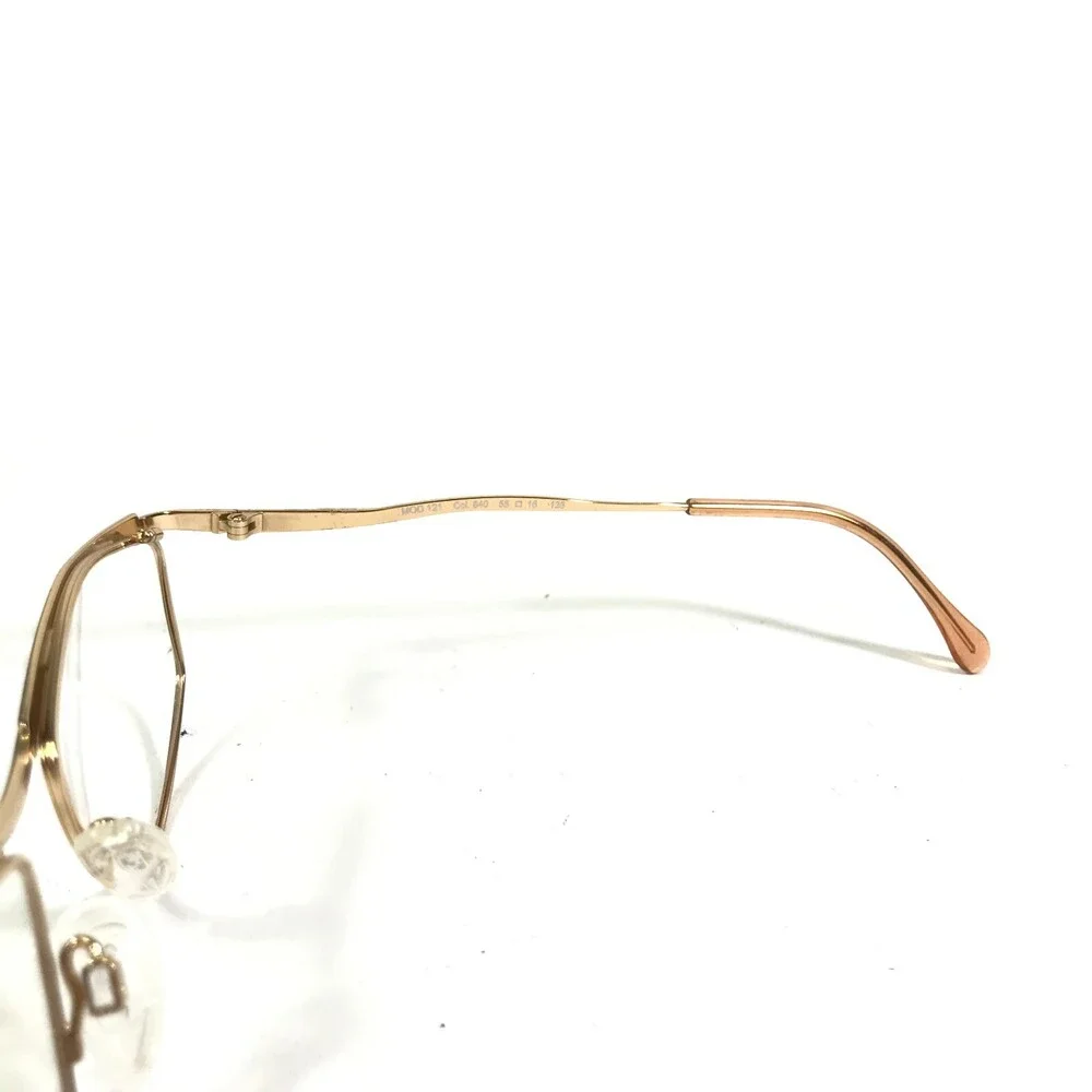 Cazal Eyeglasses Frames MOD 121 Col.840 Gold Geometric Full Wire Rim 55-16-135